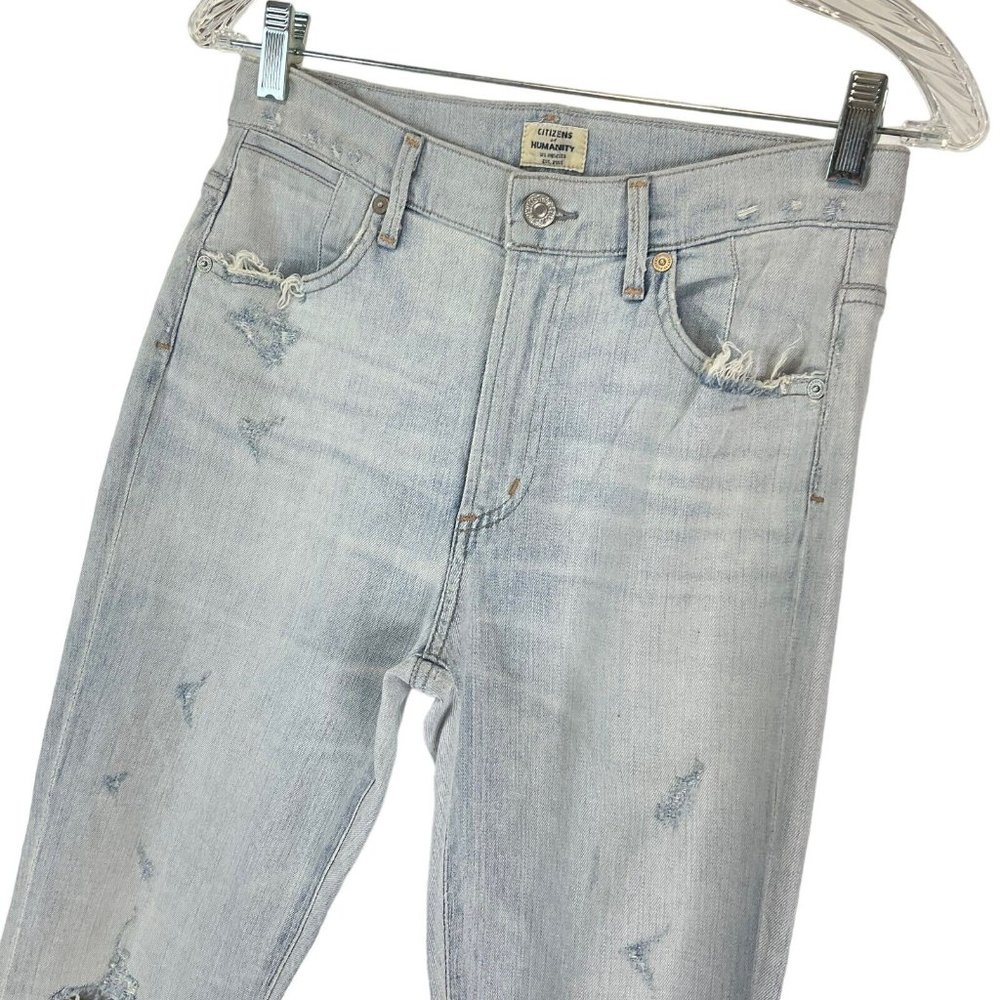 Citizens Of Humanity Jeans Women's Size 27 Blue Fleetwood High $258 Flare Nwot - Picture 5 of 16